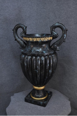 Design Vase Vasen XXL Figur Statue Skulptur Skulpturen Dekoratioun 0885 97cm Nei