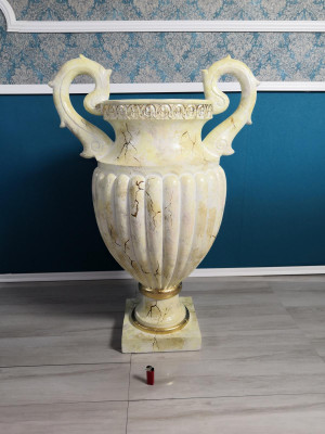 Design Vase Vasen XXL Figur Statue Skulptur Skulpturen Dekoratioun 97cm Statuen