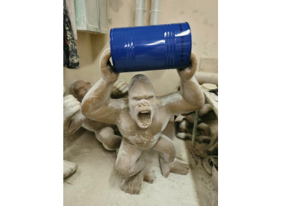 Designer Figur Statu Moderne Figuren Statuen Dekoratioun Dekor Gorilla Gaarden Nei