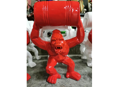 Figuren Statuen Dekoratioun Deko Gorilla Gaart Nei Designer Figur Statue Modern