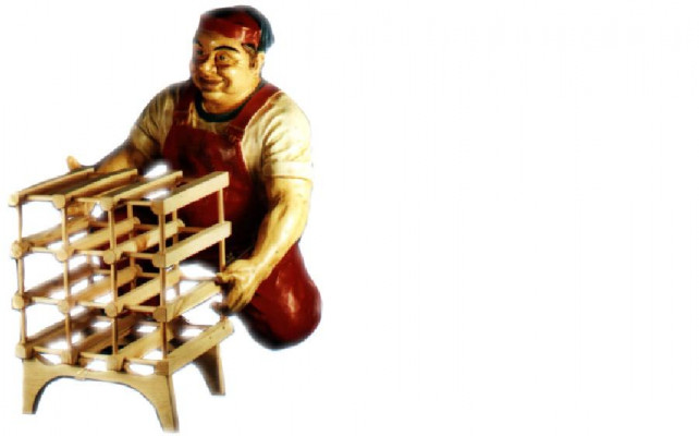 Design Wäibaubauer Figur Statue Skulptur Figuren Skulpturen Dekoratioun Dekor 5608 Nei