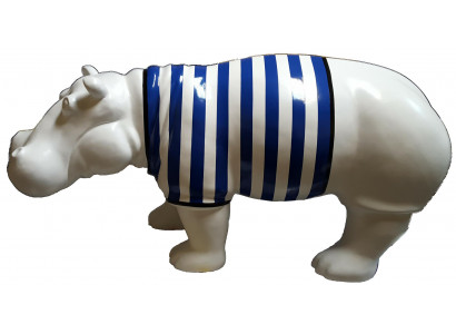 Abstrakt Figur Nilpferd Designer faarweg Skulpturen Modern Dekoratioun Gaart