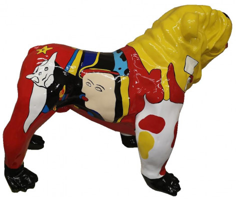 Hausdekor Skulpturen Abstrakt Hond Design Statuen Figuren Figur Dekoratioun