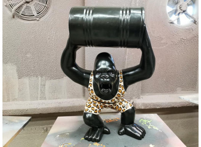 Designer Figur Statue Modern Figuren Statuen Dekoratioun Deko Gorilla Gaart Nei