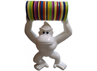 Gorilla Abstrakt Figur Statu Moderne Figuren Statuen Skulpturen Deko Gaart