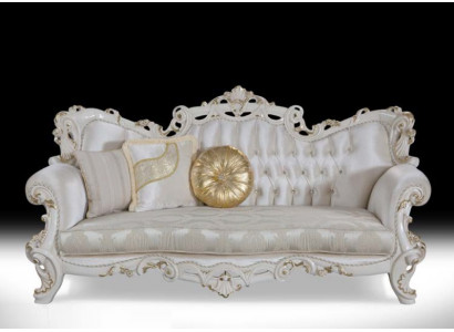 Design Polster Sëtz Couch 3 Sëtz Sofa Chesterfield Sofas Textil Stoff