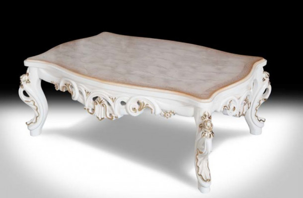Couchtisch Dësch Designer Niewendësch 130x80 Couchtischen Dëscher Barock