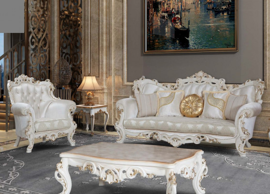 Couchtisch Dësch Designer Niewendësch 130x80 Couchtischen Dëscher Barock