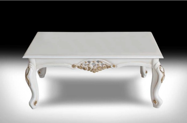 Canapé Dësch Luxus Dësch Wunnzëmmer Design Dëscher Rektangulär Wäiss
