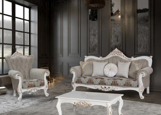 Canapé Dësch Luxus Dësch Wunnzëmmer Design Dëscher Rektangulär Wäiss