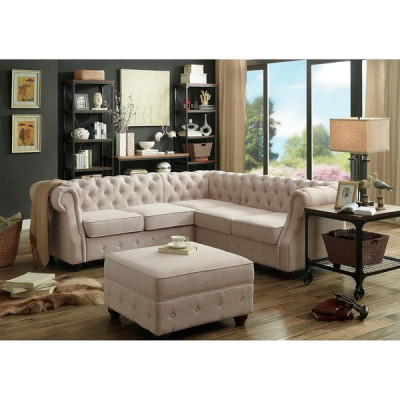 Chesterfield Canapé Këssen Canapé Klassesch Textilgeschir Dekoratioun Eckcanapé