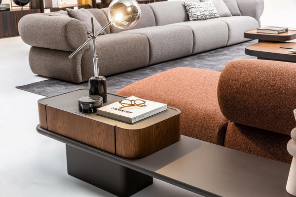 Grouss Wunnzëmmer Set Fënnsëtzer Drësëtzer Still Hocker Canapé-Set