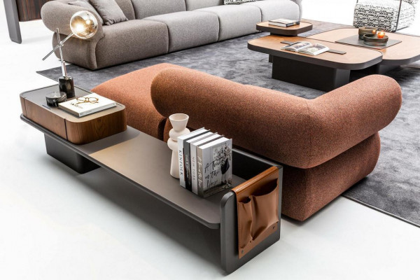 Grouss Wunnzëmmer Set Fënnsëtzer Drësëtzer Still Hocker Canapé-Set