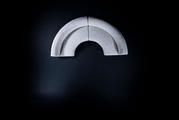 Hallefronnt Polstersofa U-Form Couch Wunnzëmmer Ariichtung Modern Sofa