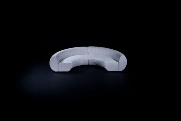 Hallefronnt Polstersofa U-Form Couch Wunnzëmmer Ariichtung Modern Sofa