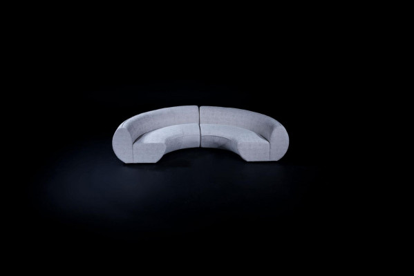 Hallefronnt Polstersofa U-Form Couch Wunnzëmmer Ariichtung Modern Sofa