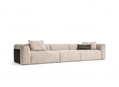 Beige Canapé Wunnzëmmer Polstermiwwel Fënnefseater Designer Luxus Miwwel Nei