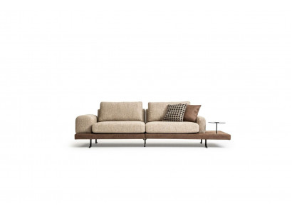 Viersëtzeger Ablagfläch Wunnzëmmer Polstersofa Textil Couch Modernen Stil