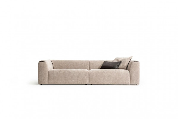 Moderne Canapé Luxus Textil Wunnzëmmer Polsterkanapé Couch 3 Sëtzer Design