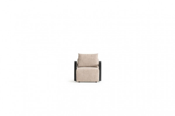 Fauteuil-Bettflätsch 1 Sitz Designer Textil Wunnzëmmer Stil Modern Nei