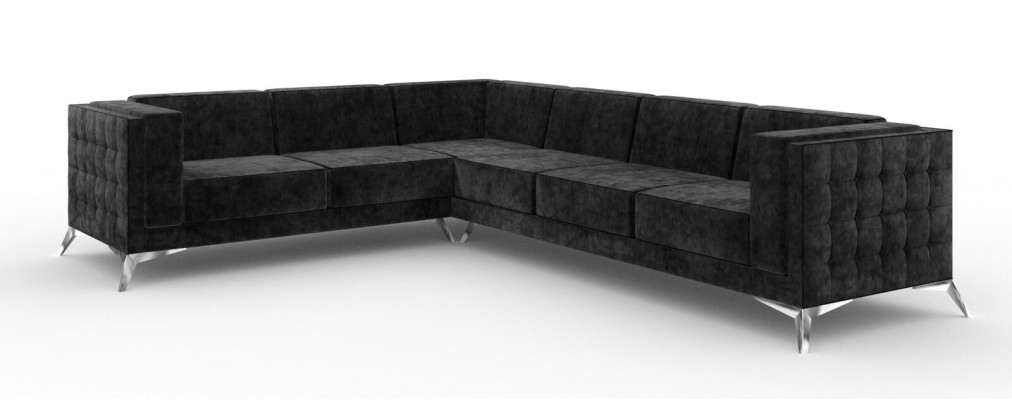 Ecksofa Chesterfield Sofa Polstersuite Canapé Wunnlandschaft L-Form Design Nei