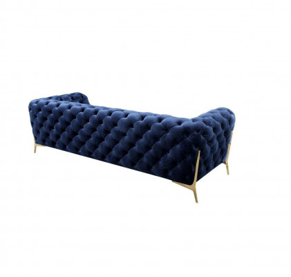 Chesterfield Canapé-Set Sofa Couch Polster 3 2 1 Sëtzer Lieder Canapéen Stoff Neij