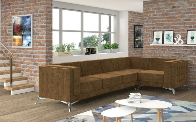 Eckcouch Polstersuite Wunnlandschaft L-Form Sofa Designer Couch Sofen