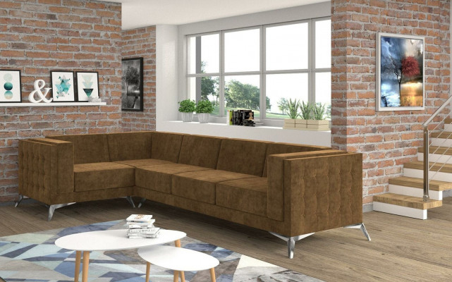 Eckcouch Polstersuite Wunnlandschaft L-Form Sofa Designer Couch Sofen