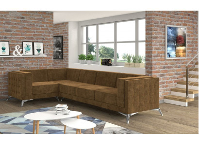 Eckcouch Polstersuite Wunnlandschaft L-Form Sofa Designer Couch Sofen