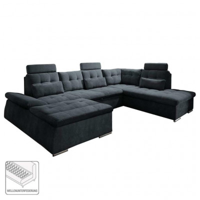 Eckcouch U-Form Couch Wunnlandschaft Garnitur Polster Schlofffunktion Schloffcouch