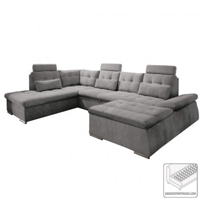 Eckcouch U-Form Couch Wunnlandschaft Garnitur Schlofffunktion Polstersdesign