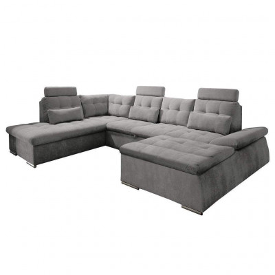 Eckcouch U-Form Couch Wunnlandschaft Garnitur Schlofffunktion Polstersdesign