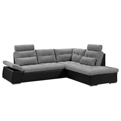 Eckcouch L-Form Sofa Couchen Design Polster Modern Lieder Textil Bettfunktioun
