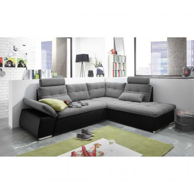 Eckcouch L-Form Sofa Couchen Design Polster Modern Lieder Textil Bettfunktioun