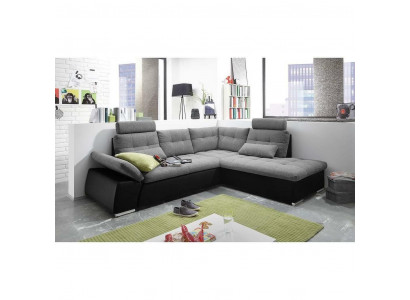 Eckcouch L-Form Sofa Couchen Design Polster Modern Lieder Textil Bettfunktioun