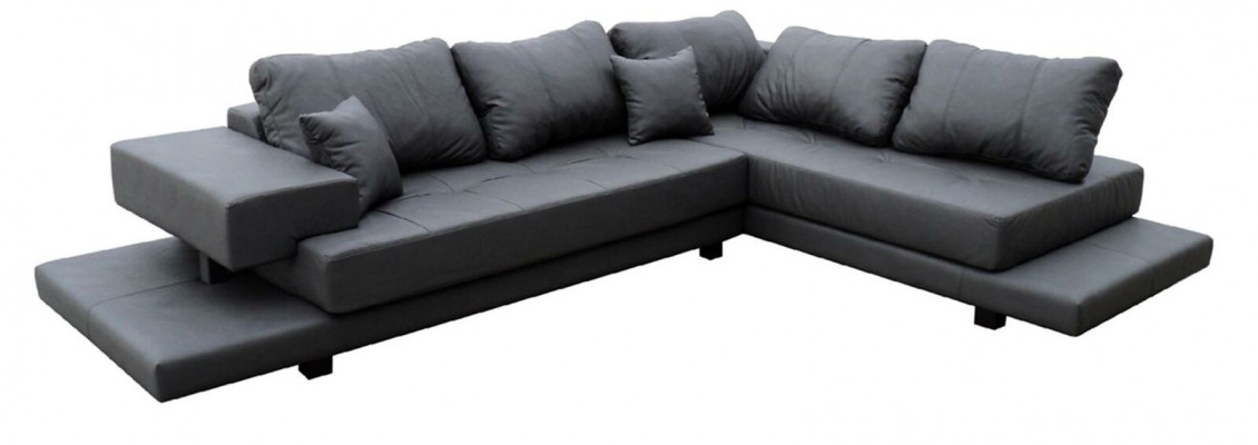 Design Esk Ecksofa L-Form Modern Sofas Ledersofa Canapé Wunnlandschaft
