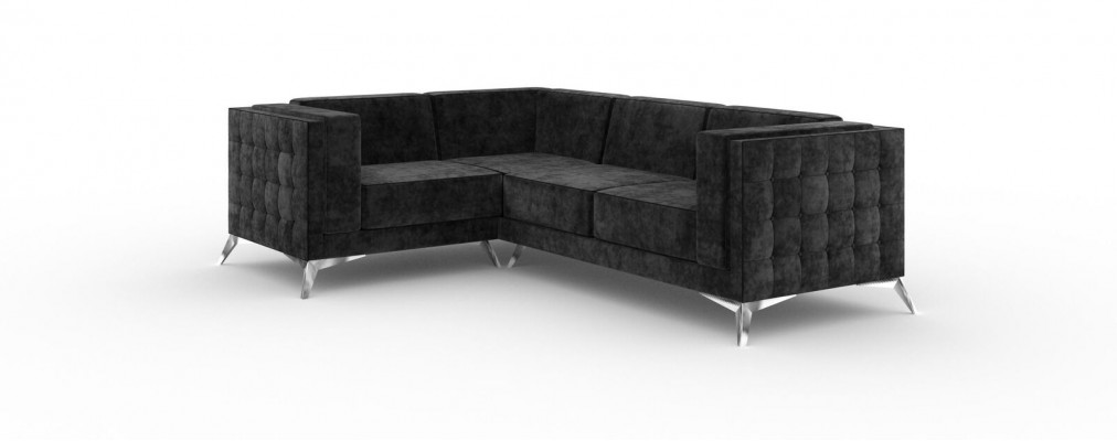 L-Form Canapé Wunnlandschaft Ecksofa Garnitur Modern Design Sofa Textil Stoff nei