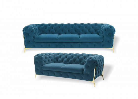 Sofagarnitur 3+2 Sëtzer Set Design Sofaen Polster Couchen Modern Canapé
