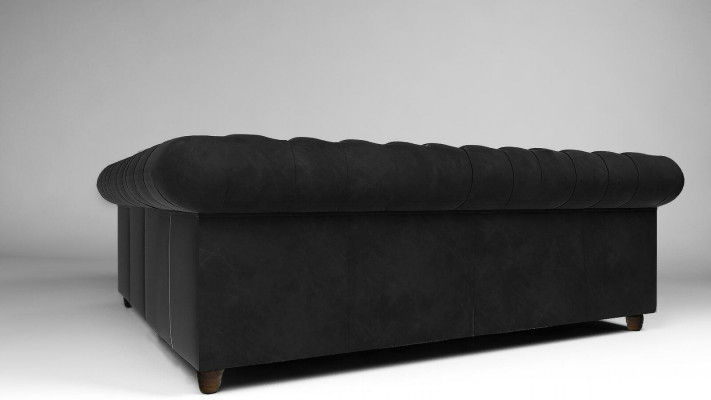 Chesterfield Ecksofa L-Form Stoff Design Canapé Polster Sitz Canapé Textil
