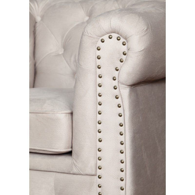 Chesterfield Canapé-Sët 3+2+1 Oxford Sofa Polster Set Sofas Couchen Lieder