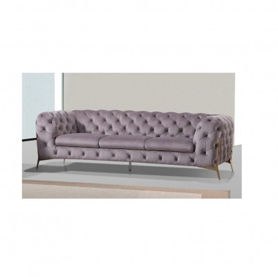Designer Chesterfield Canapé-Set Sofa Canapé Polsterset 321 Sëtzgrupp Nei