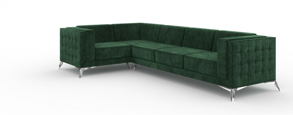 Eckcouch Canapé Canapé Fauteuil an L-Form Wohnzimmerlandschaft Sëtzgrupp Dekor Sofascouchen