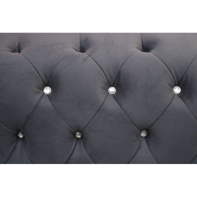Chesterfield Sofagarnitur Sofa 3+1+1 Polster Couch Sofas Sëtz Kristallsteng