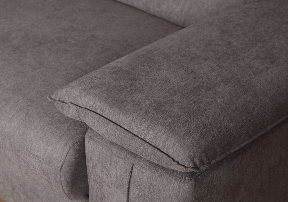 Design Ecksofa L-Form Bettfunktion Couch Lieder Textil Sofa Multifunktion