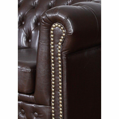 Chesterfield Sofa-Set Sofa 3+1+1 Couch Polsterset Sofen Couchen Yorki Nei