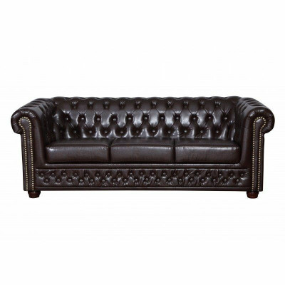 Chesterfield Sofa-Set Sofa 3+1+1 Couch Polsterset Sofen Couchen Yorki Nei