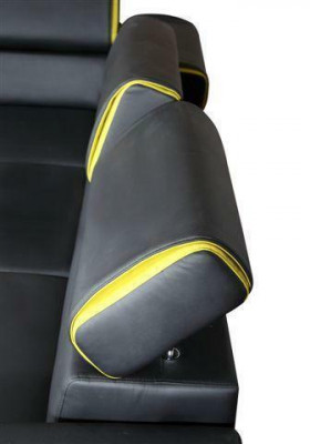 Design Ecksofa L-Form Schloffunktion Couch Lieder Textil Sofas Couchen