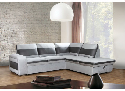 Eckcanapé Eckwahl Lieder Stoff Polster Textil Bett Këscht Canapé Sofa Eck