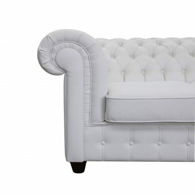 Chesterfield Mello 3-Sëtzer mat Bettfunktioun Couch Polster Sofase Couchen Sofa