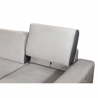 Design Ecksofa Canapé Canapé gepolstert Sëtz Eck Canapéen Couchen Bettfunktion Schlafsofa